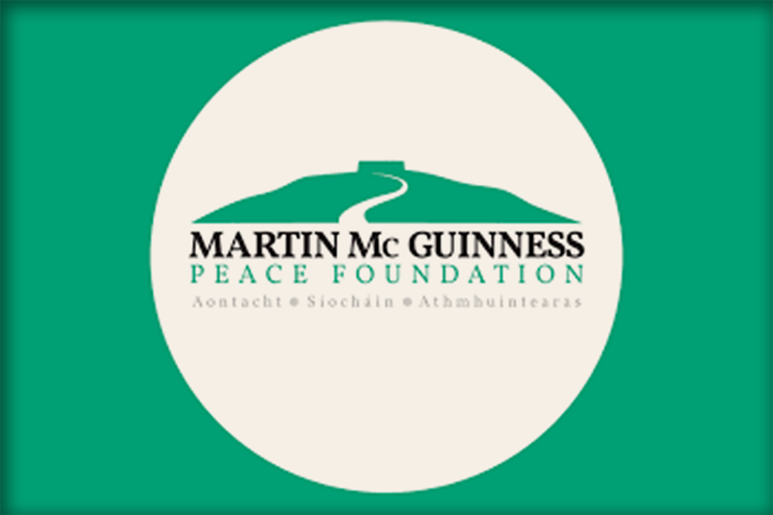 Martin McGuinness Peace Foundation logo with Celtic design elements