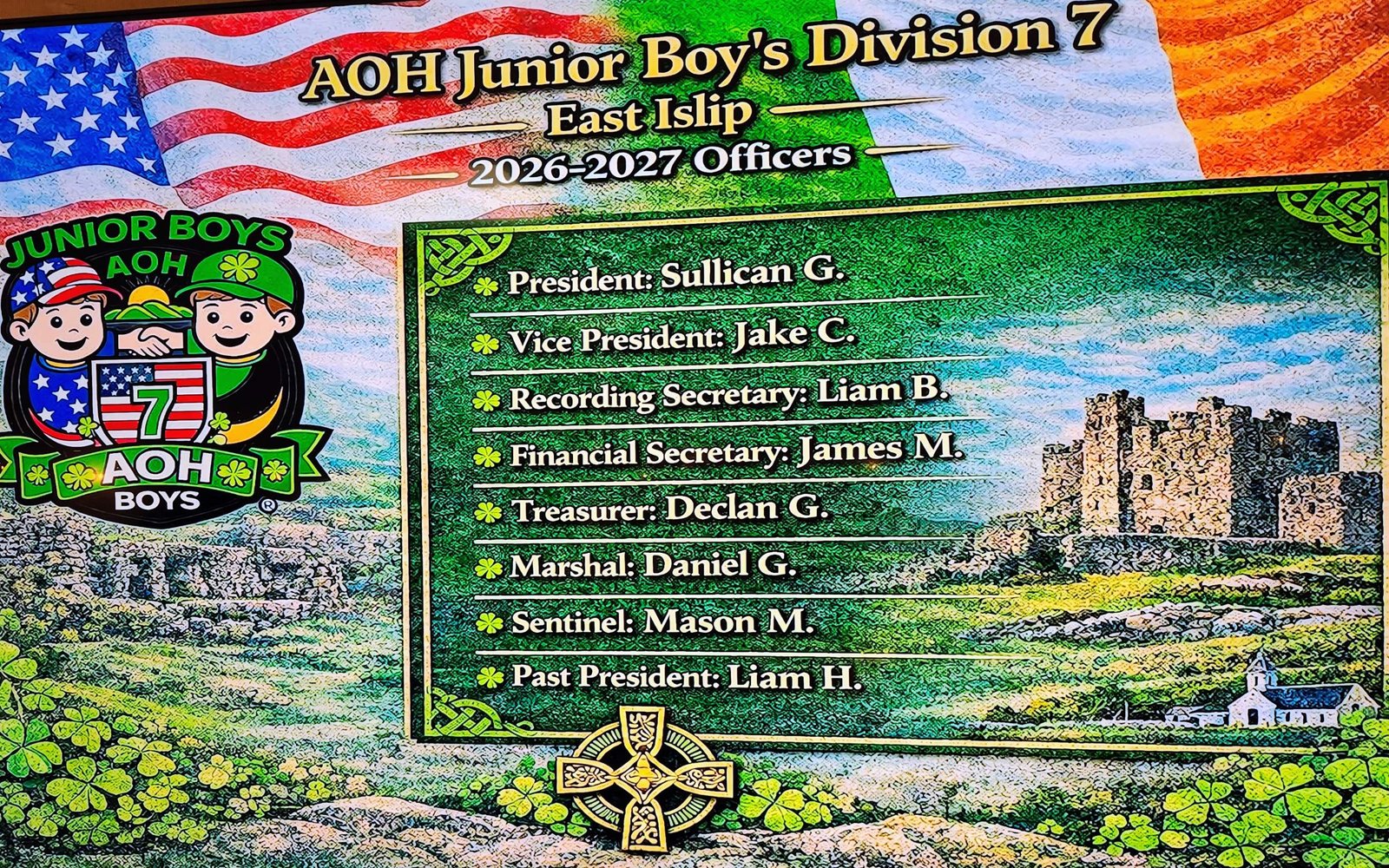 Division 7 Juniors division swearing-in