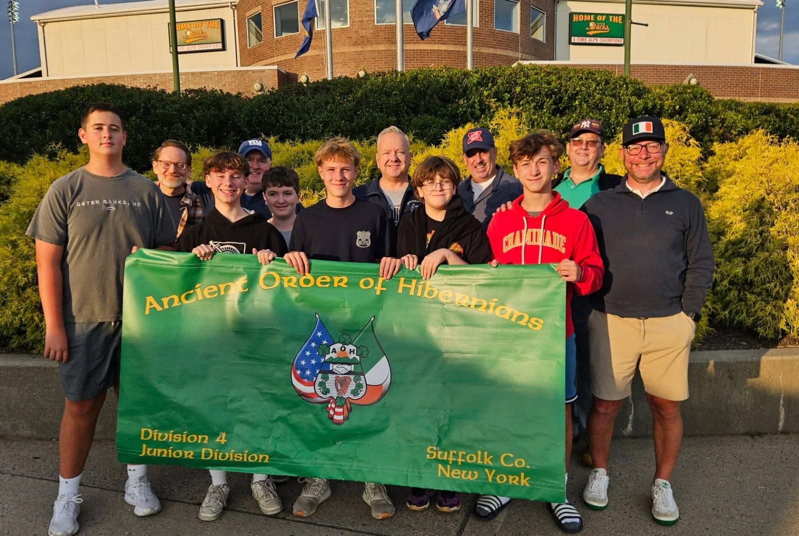 Juniors at the Long Island Ducks ballpark